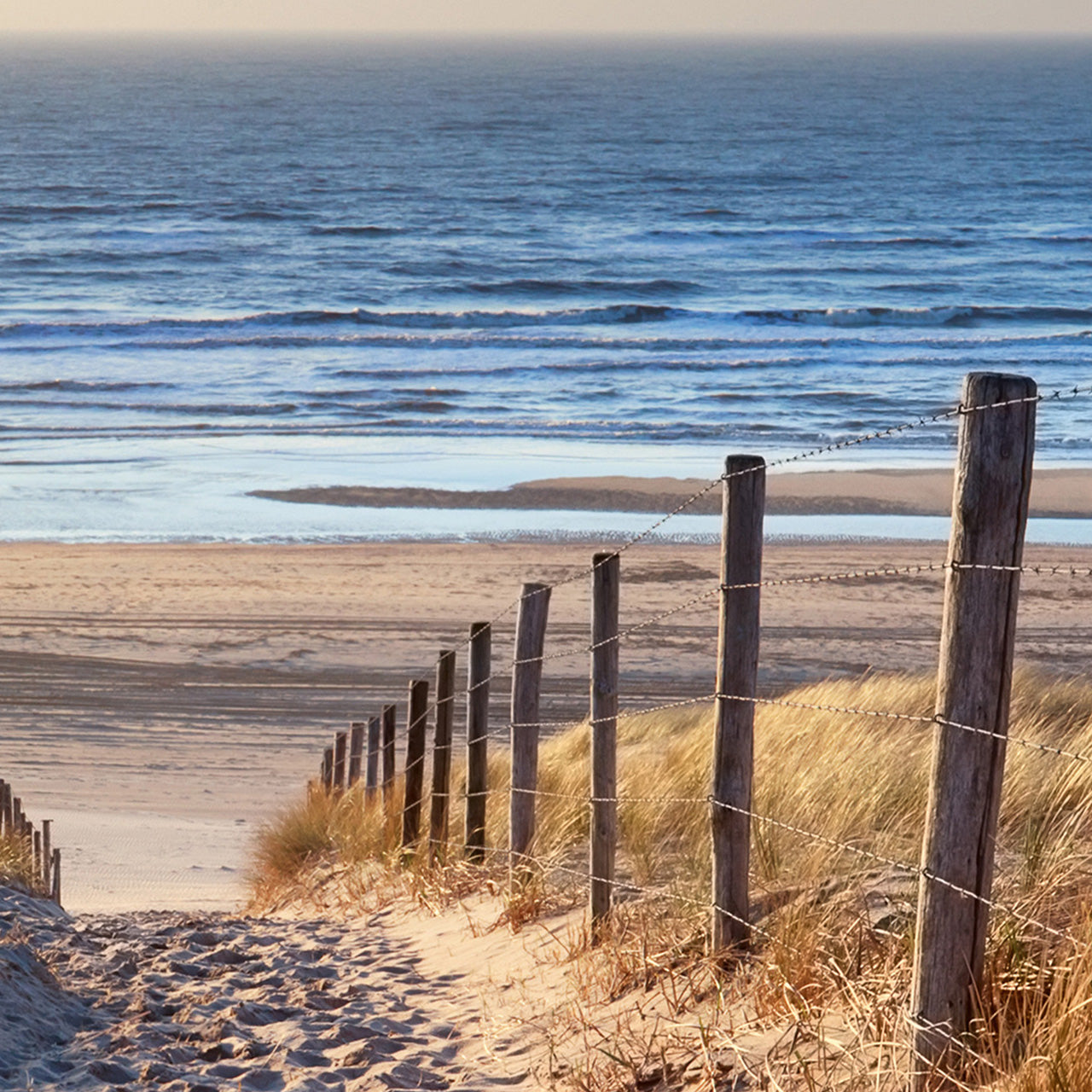 Canvas Print Sandweg zum Meer