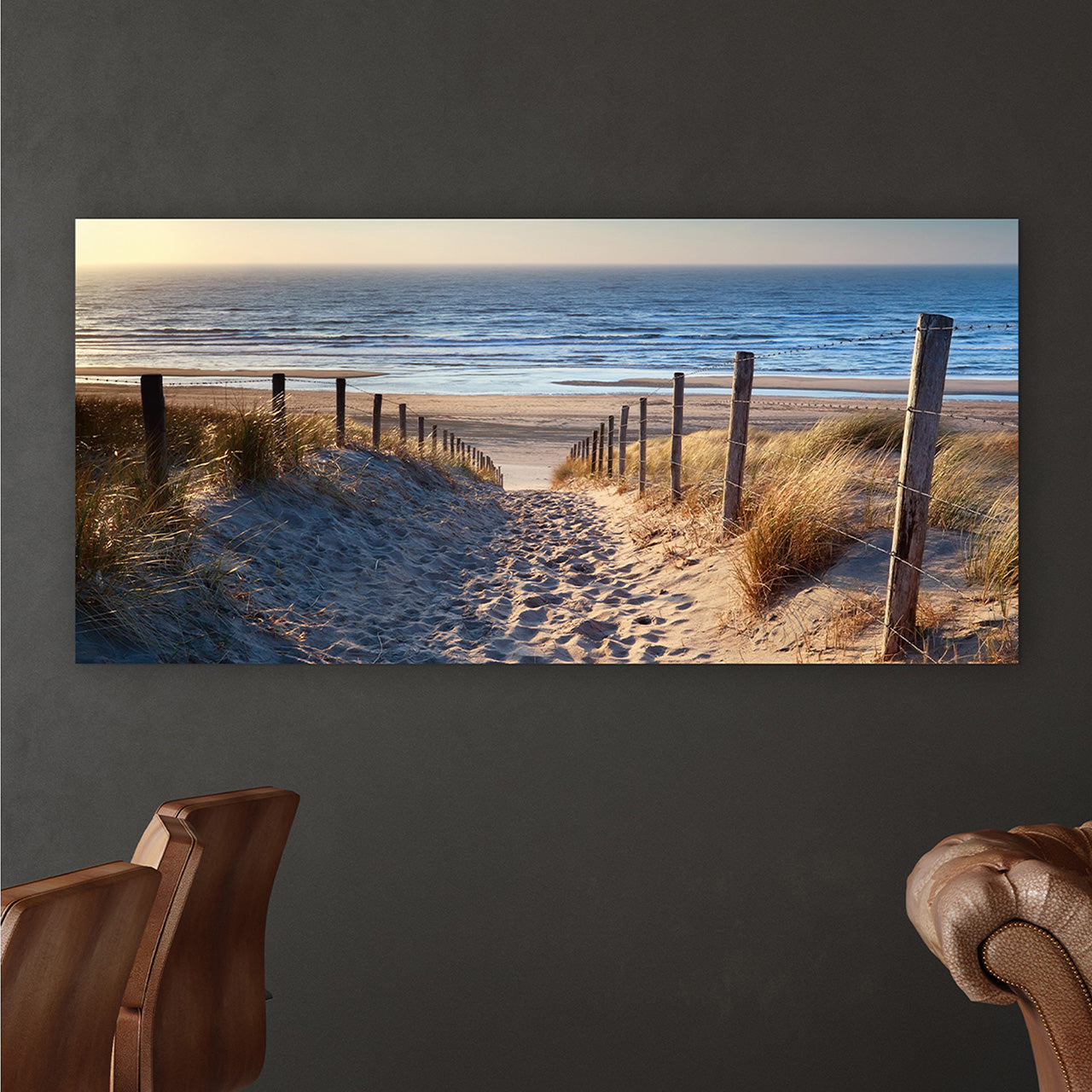 Canvas Print Sandweg zum Meer