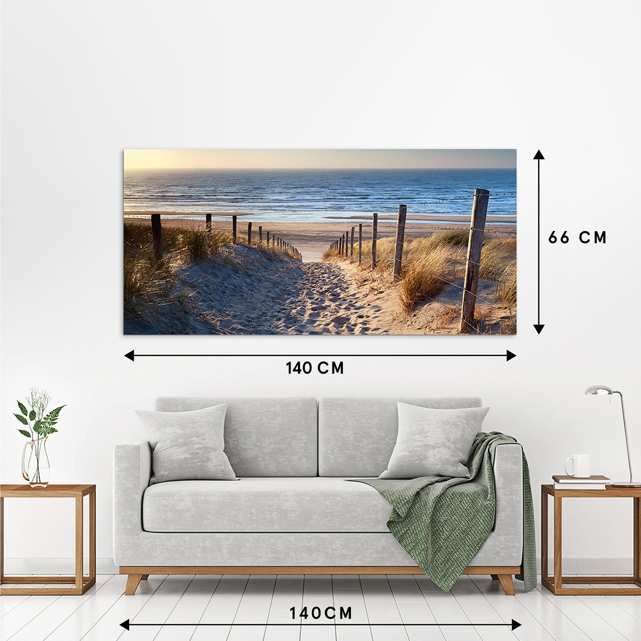 Canvas Print Sandweg zum Meer