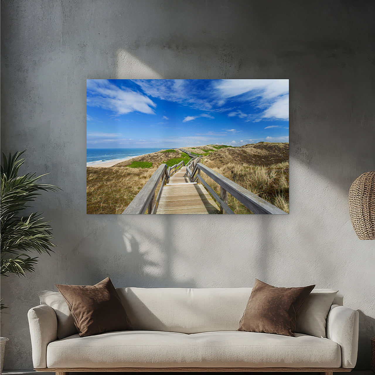 Canvas Print Spaziergang durch die Dünen