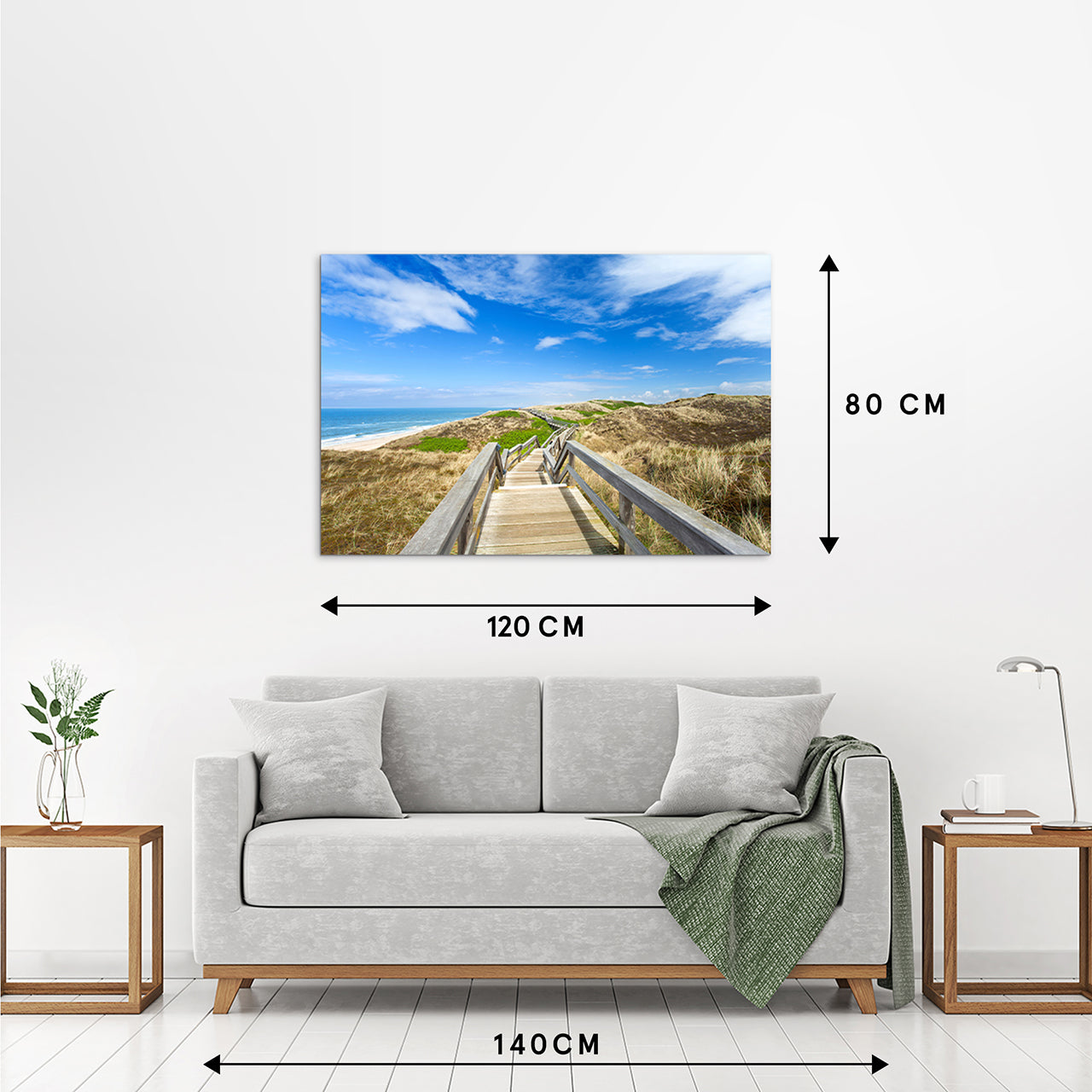 Canvas Print Spaziergang durch die Dünen