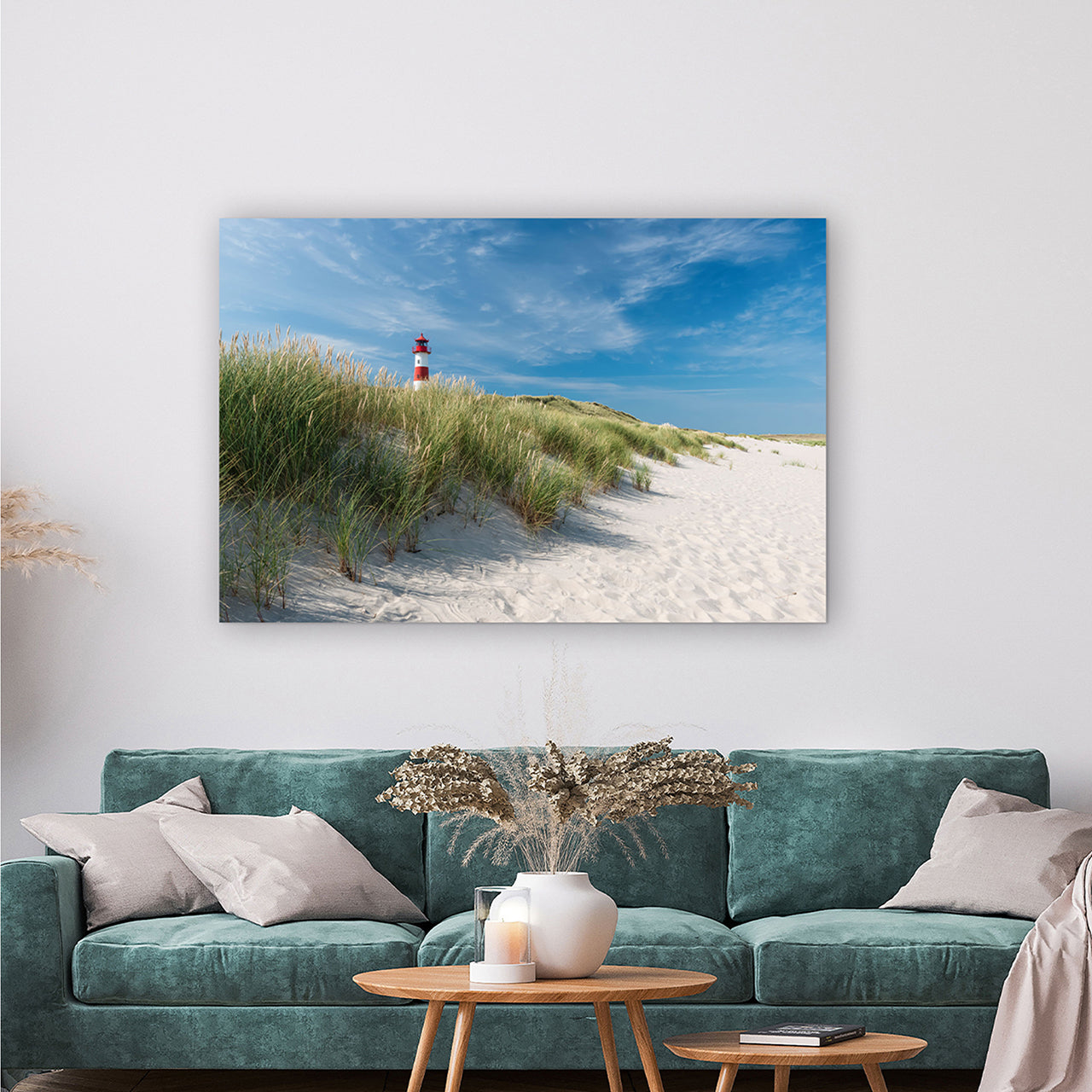 Canvas Print Leuchtturm am Strand