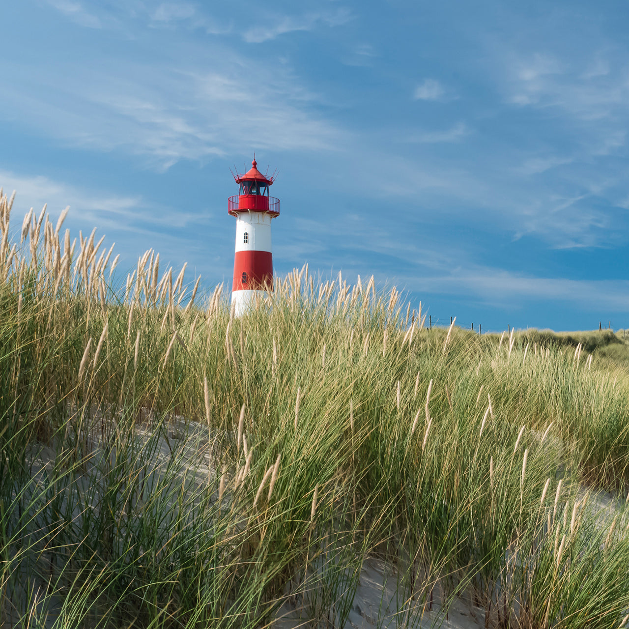 Canvas Print Leuchtturm am Strand