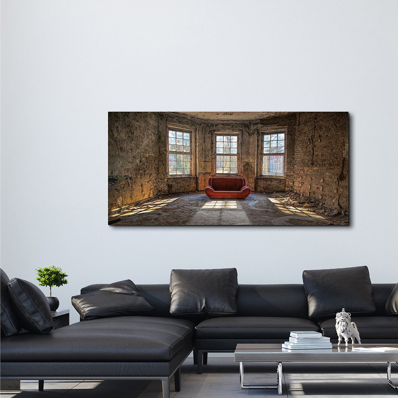 Canvas Print Rotes Sofa