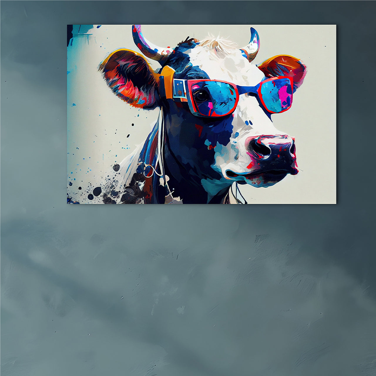Canvas Print Cool Cow