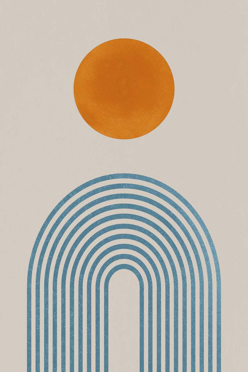 Canvas Print Orange Dot