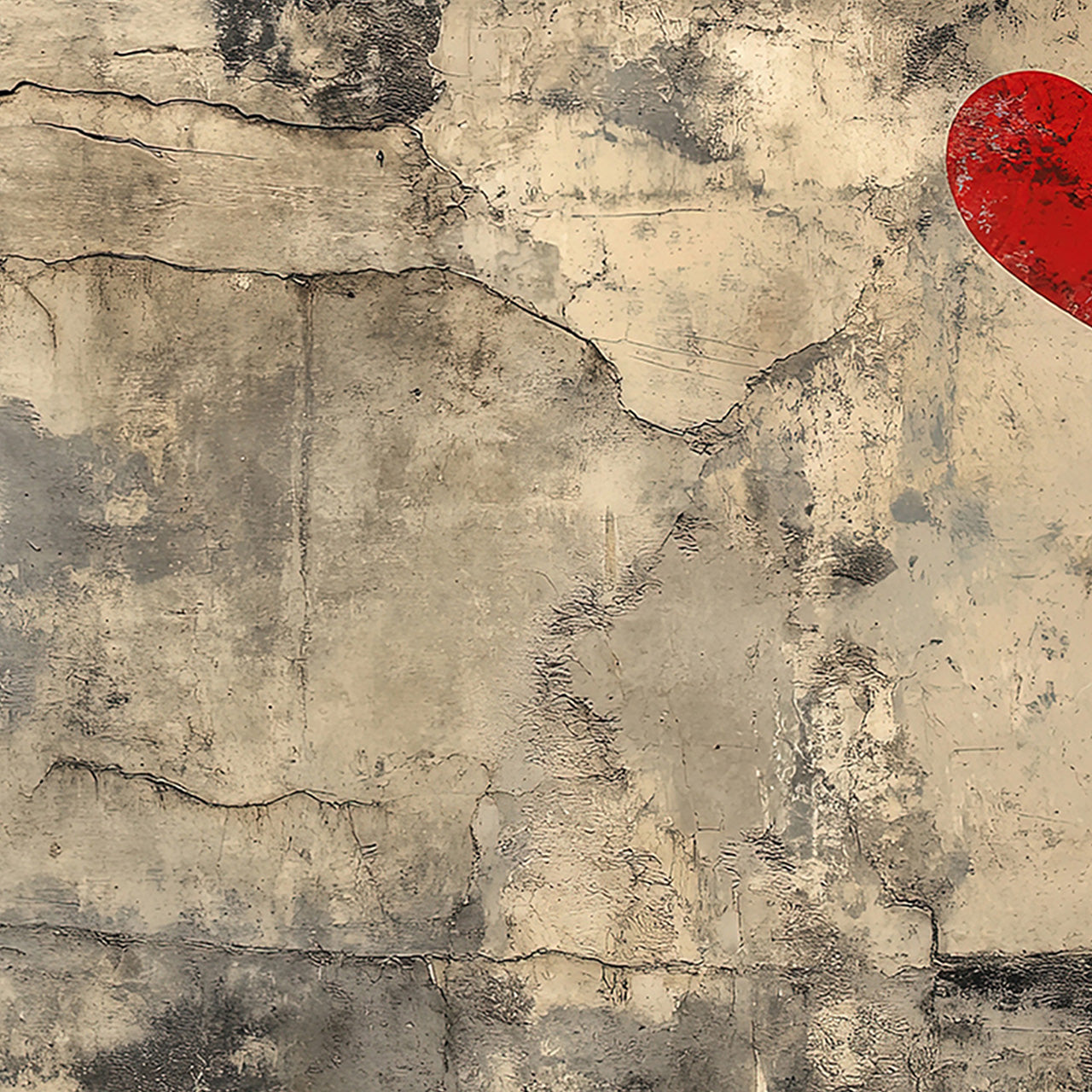 Impression sur toile ballon d'amour