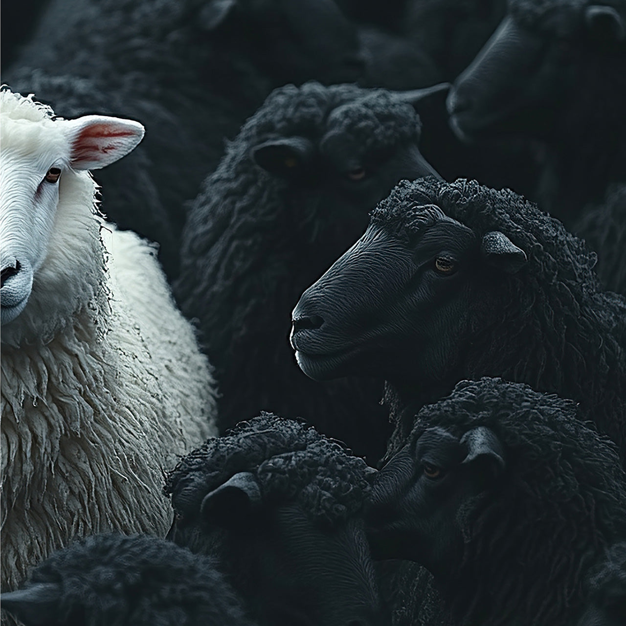 Canvas Print White Sheep