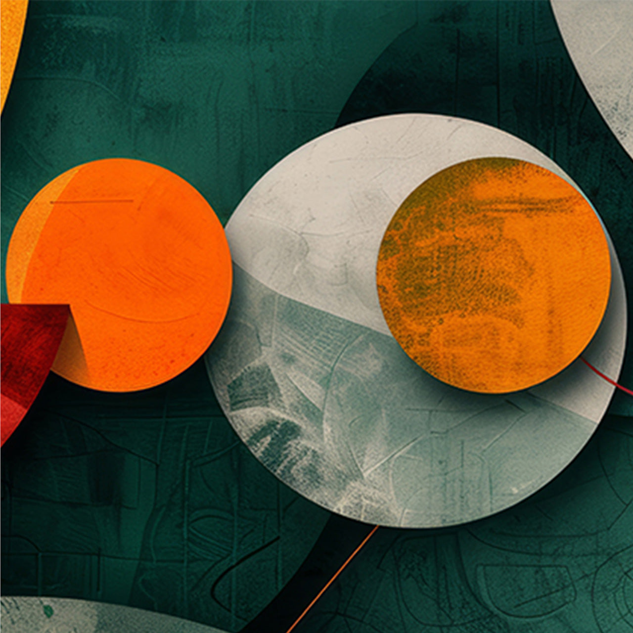 Canvas Print Autumn Geometry