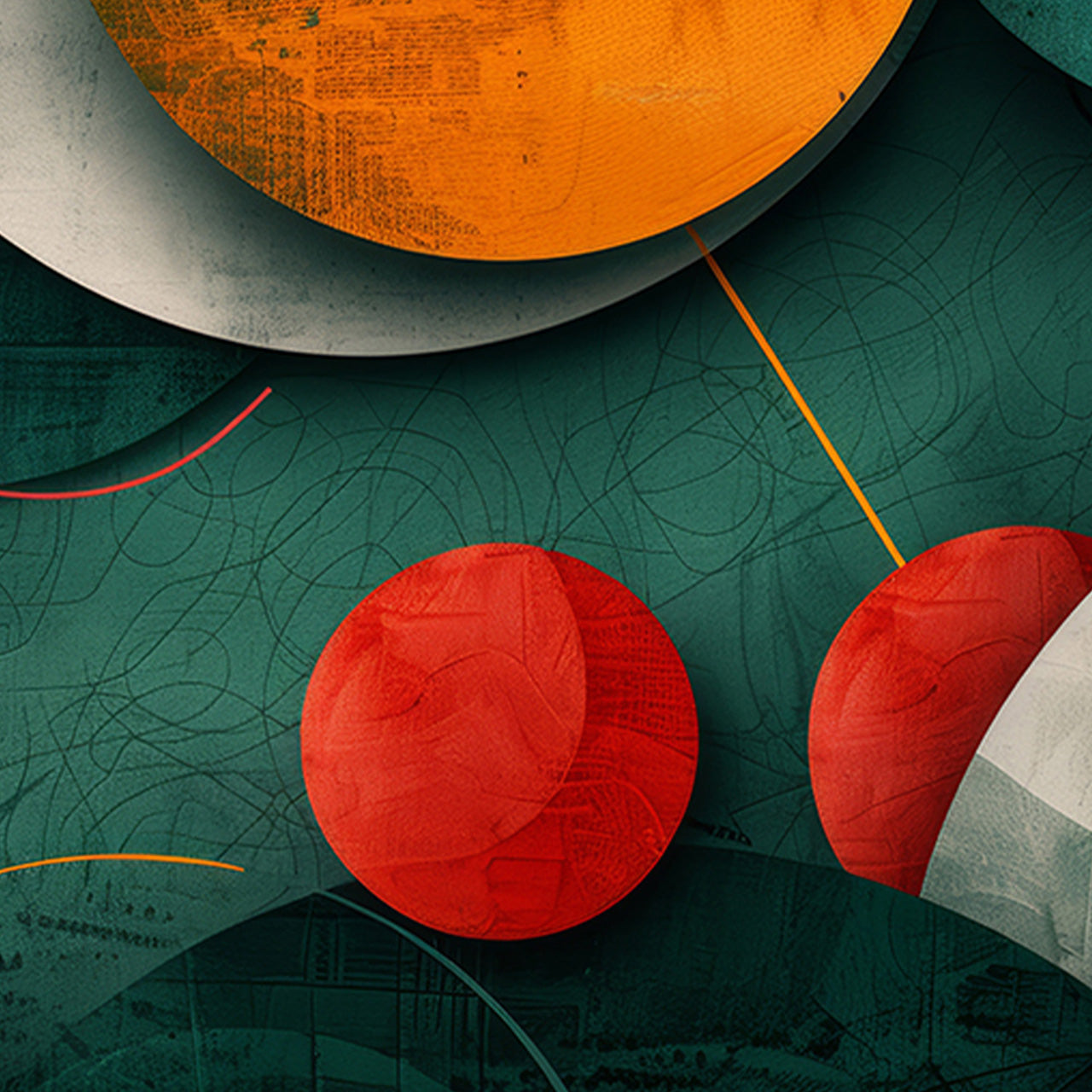 Canvas Print Autumn Geometry