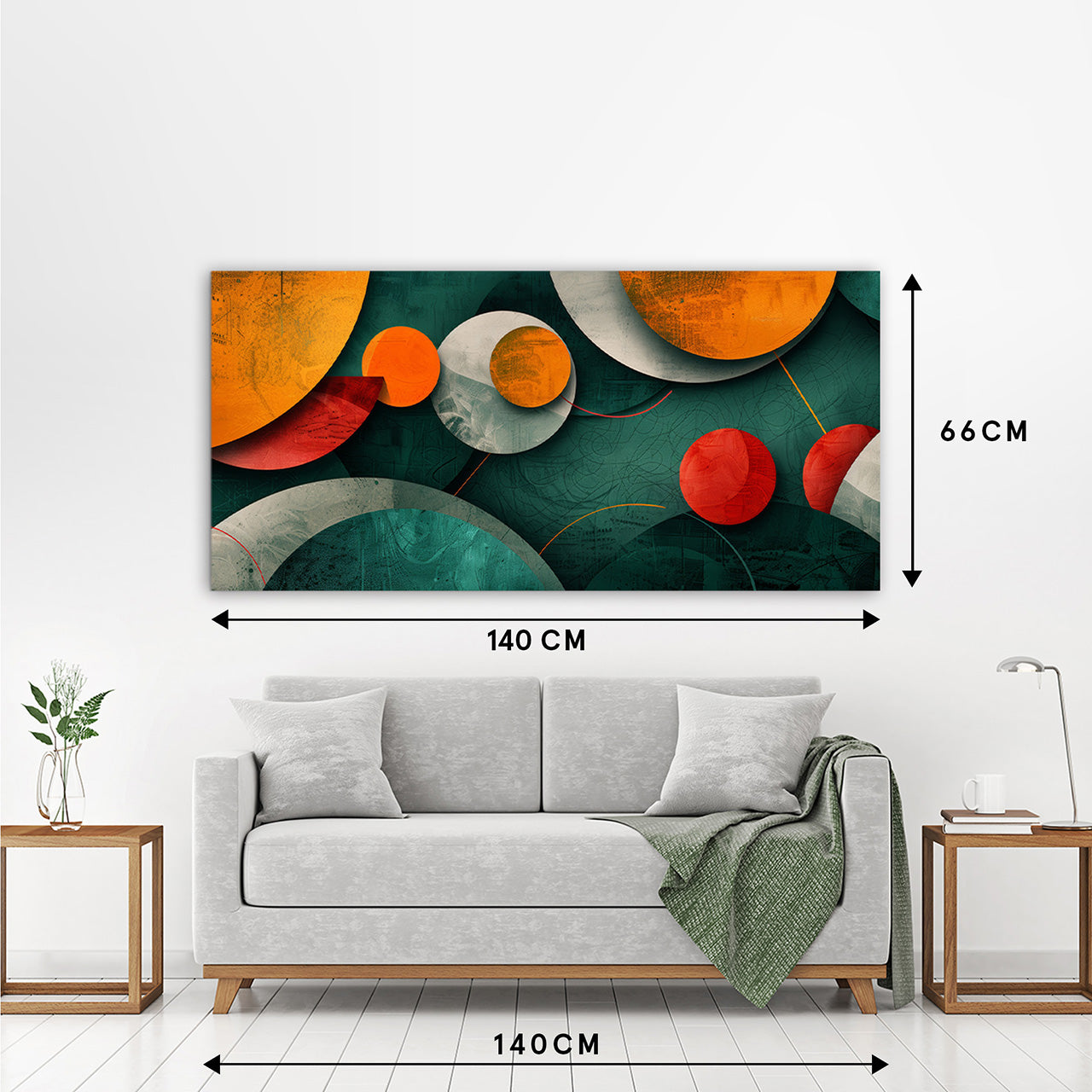 Canvas Print Autumn Geometry