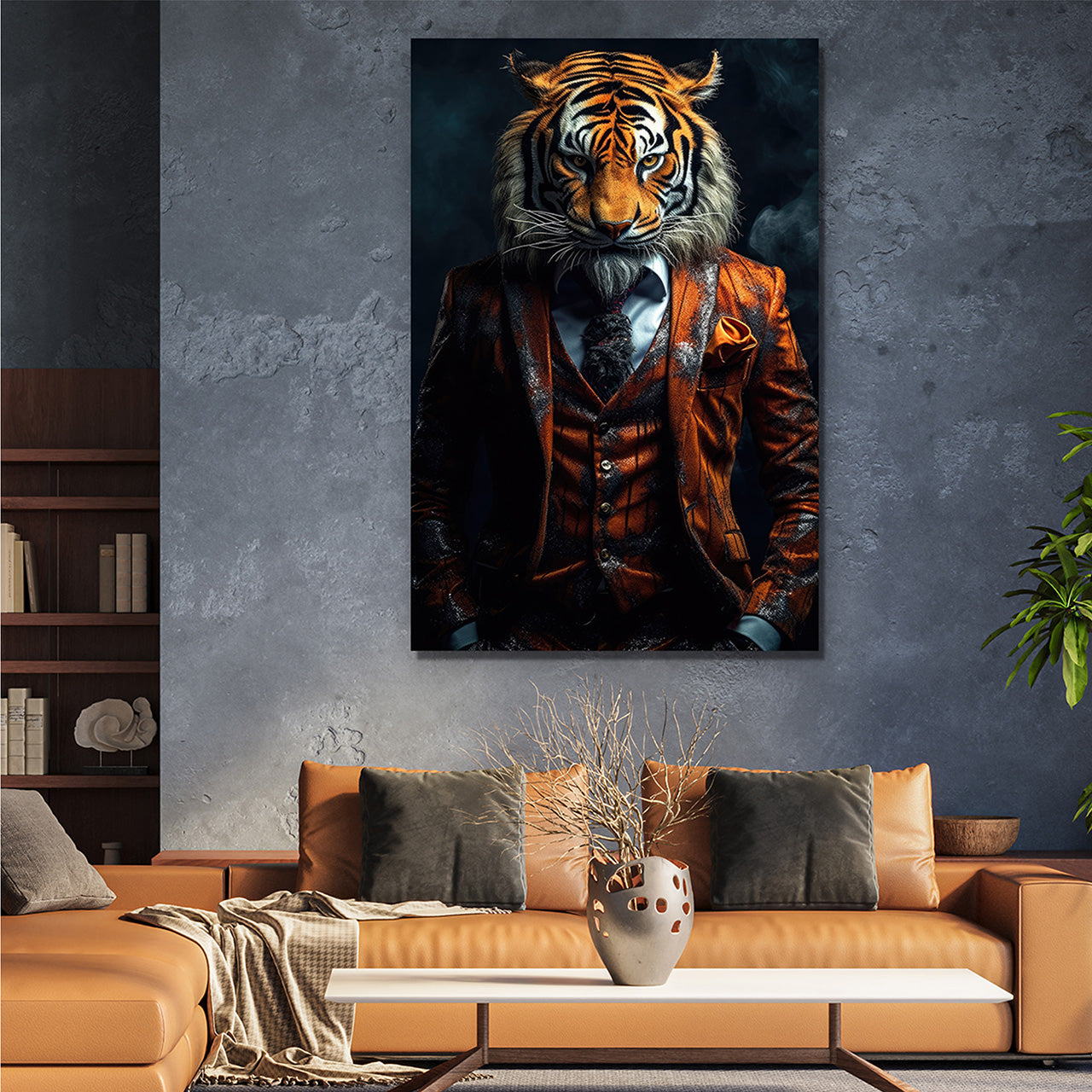 Canvas Print Stylish Tiger