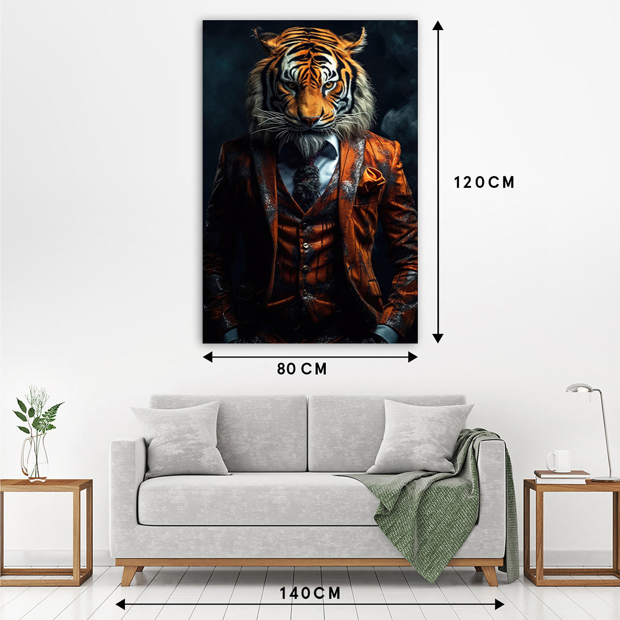Canvas Print Stylish Tiger