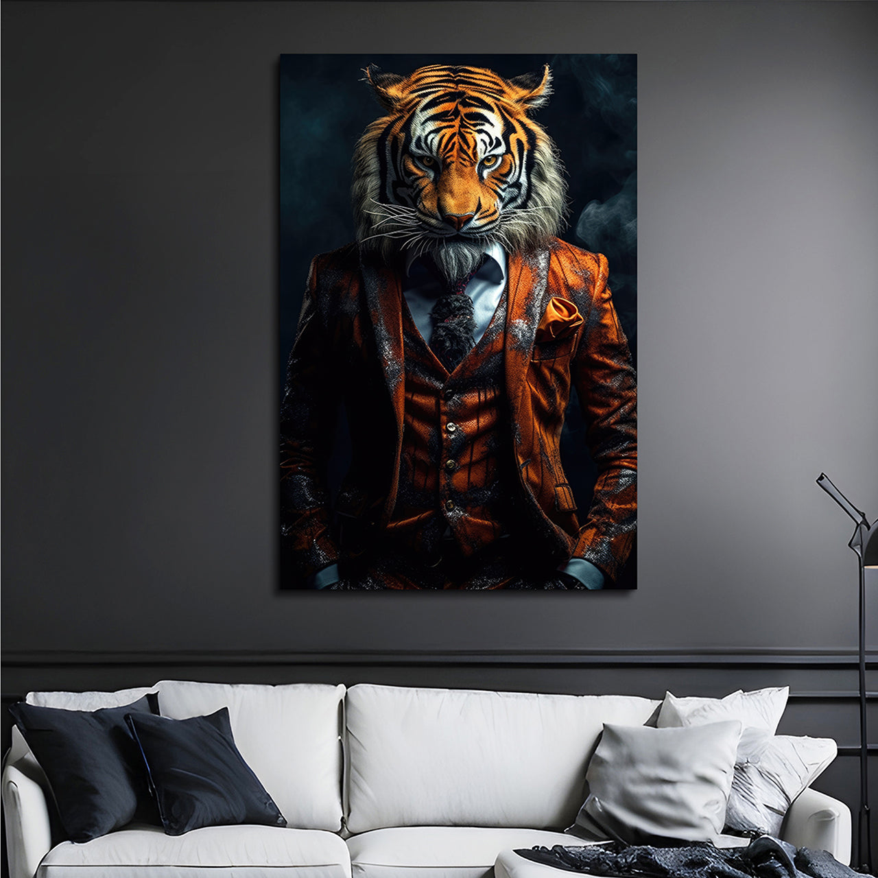Canvas Print Stylish Tiger