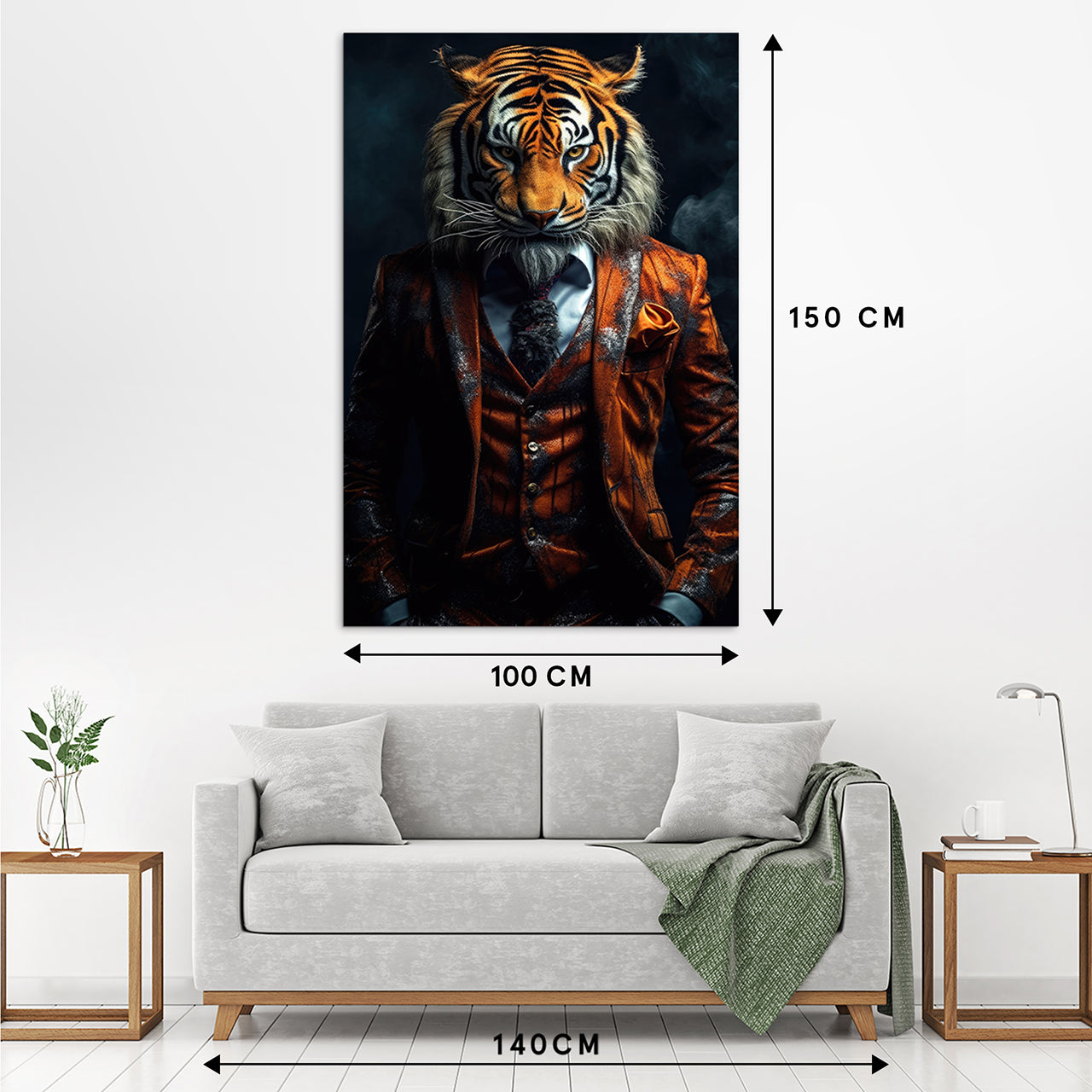Canvas Print Stylish Tiger
