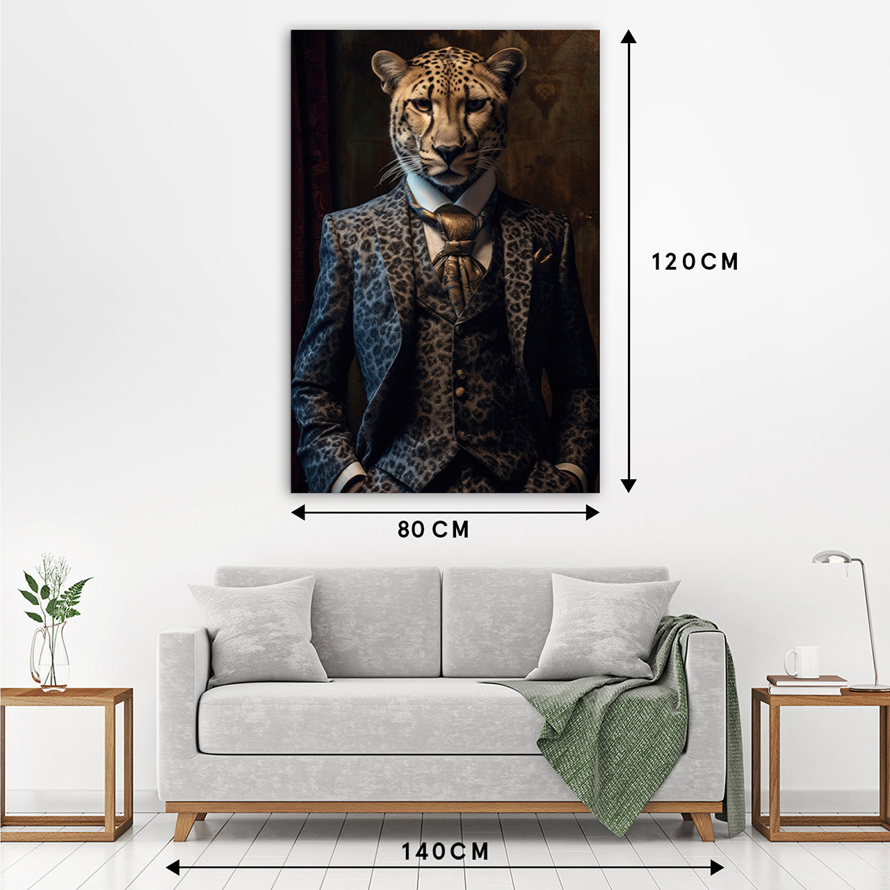 Canvas Print Stylish Cheetah