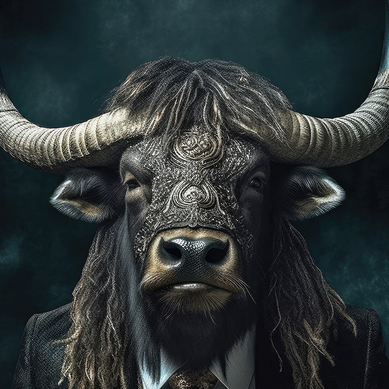 Canvas Print Stylish Mr. Bull