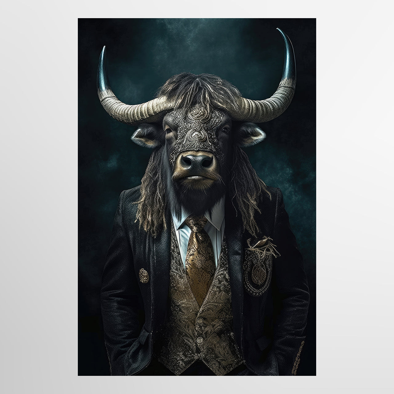 Canvas Print Stylish Mr. Bull