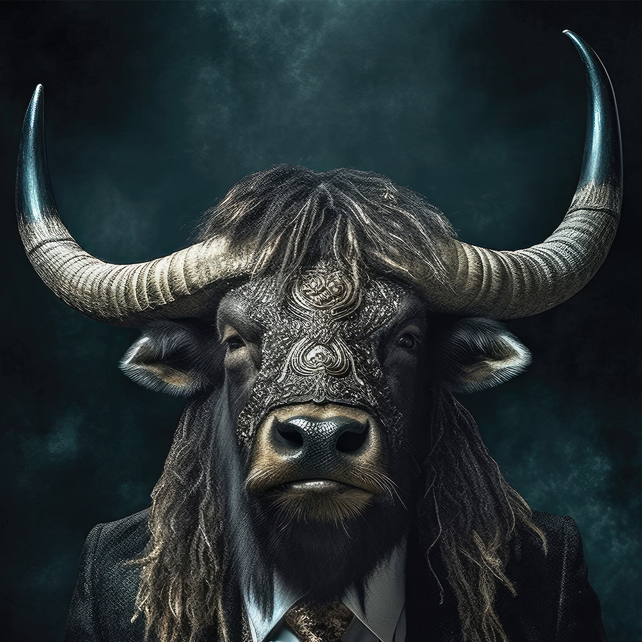 Canvas Print Stylish Mr. Bull
