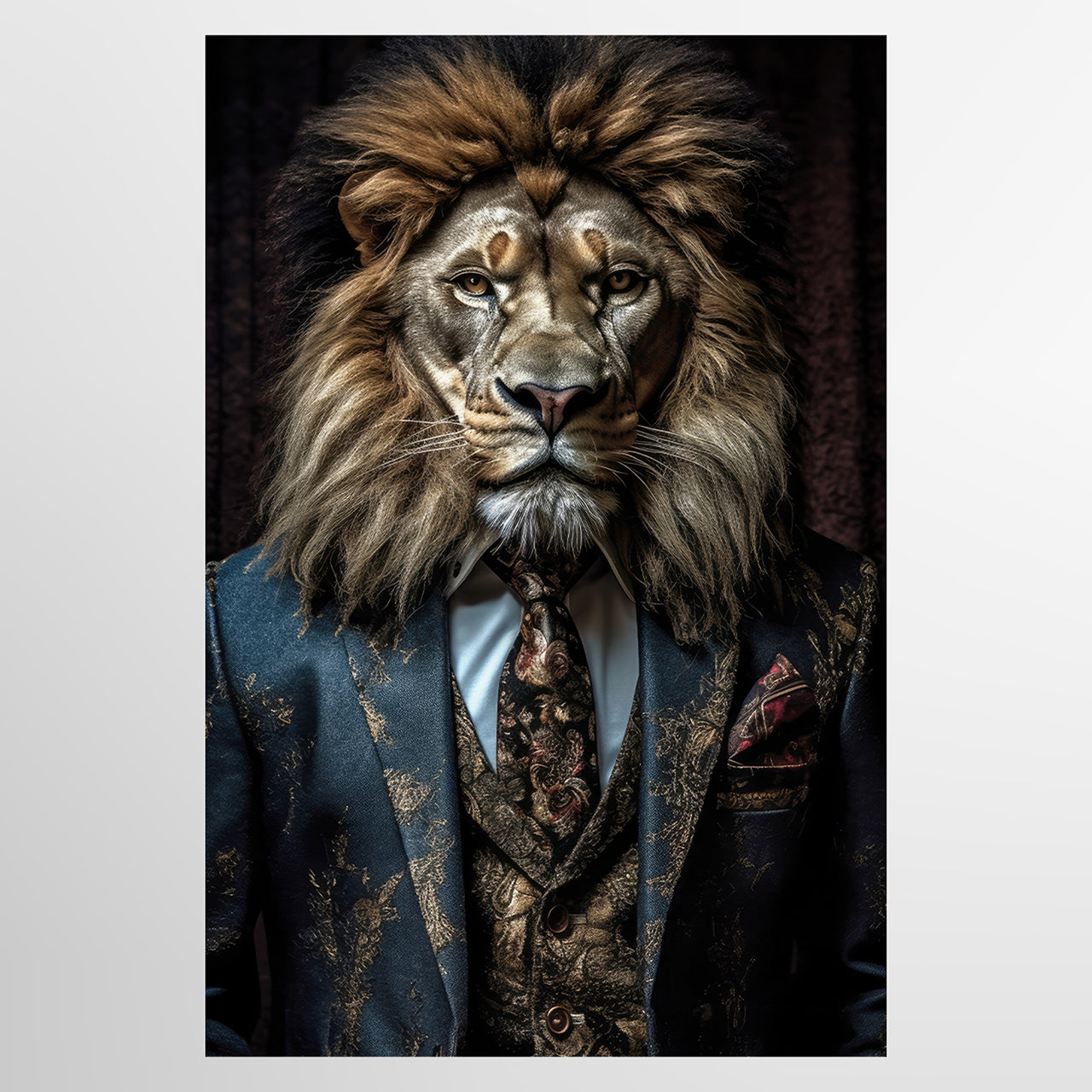 Canvas Print Stylish Lion