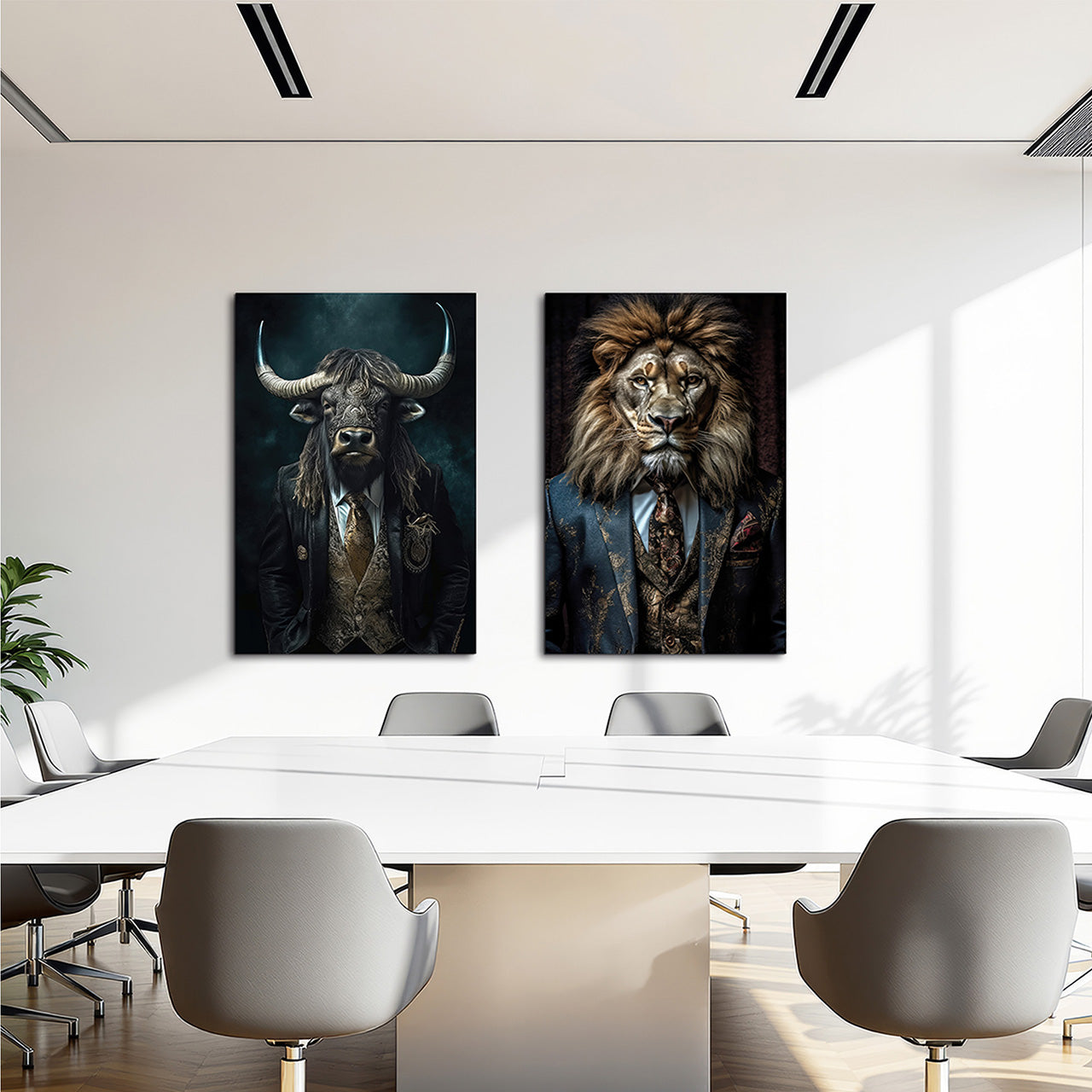 Canvas Print Stylish Lion