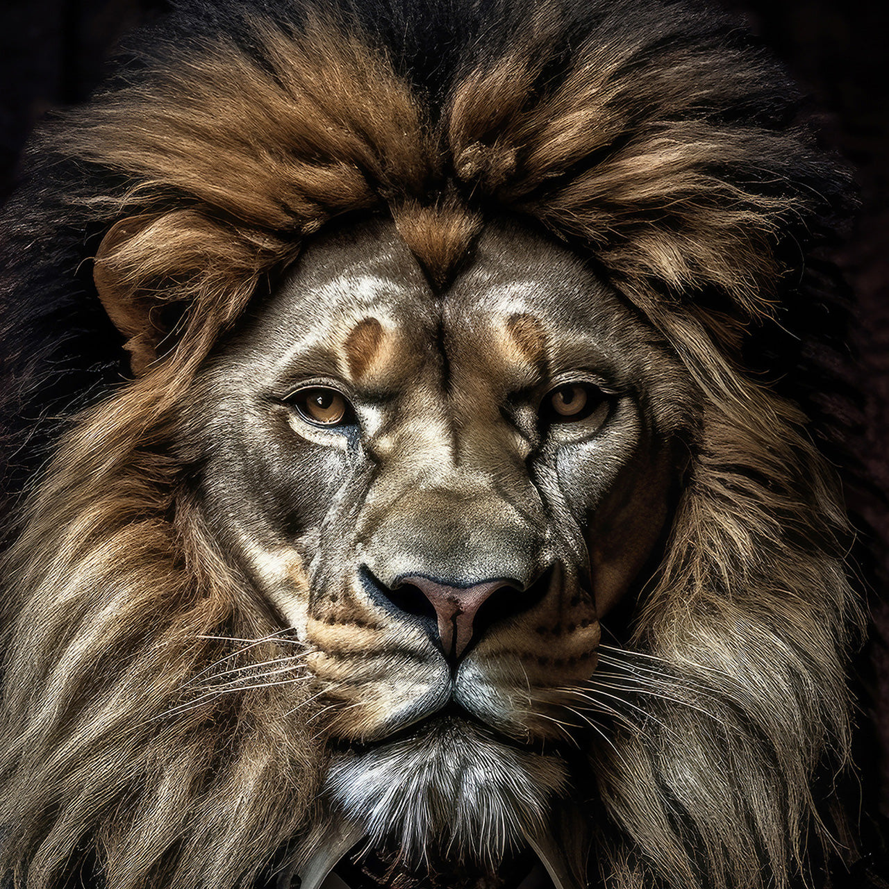 Canvas Print Stylish Lion
