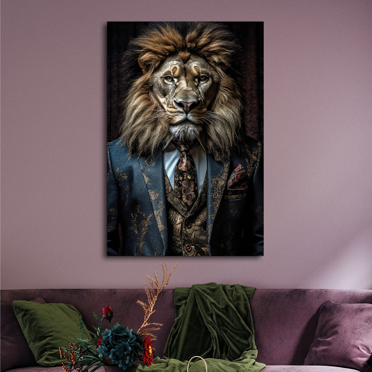 Canvas Print Stylish Lion