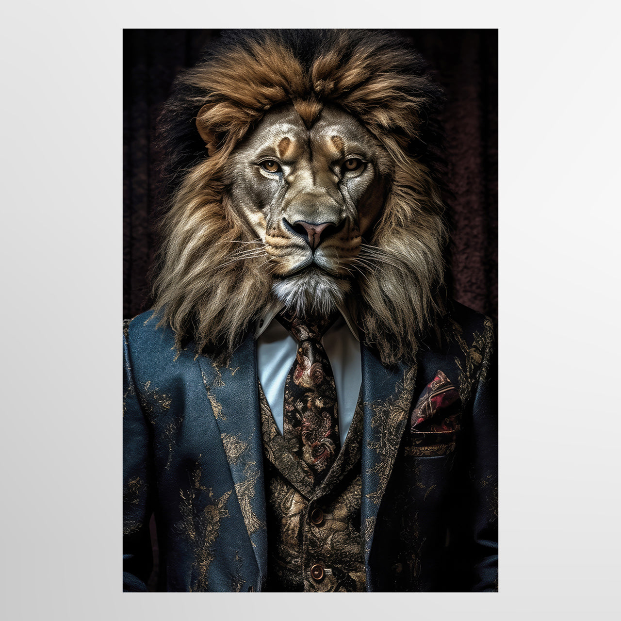 Canvas Print Stylish Lion