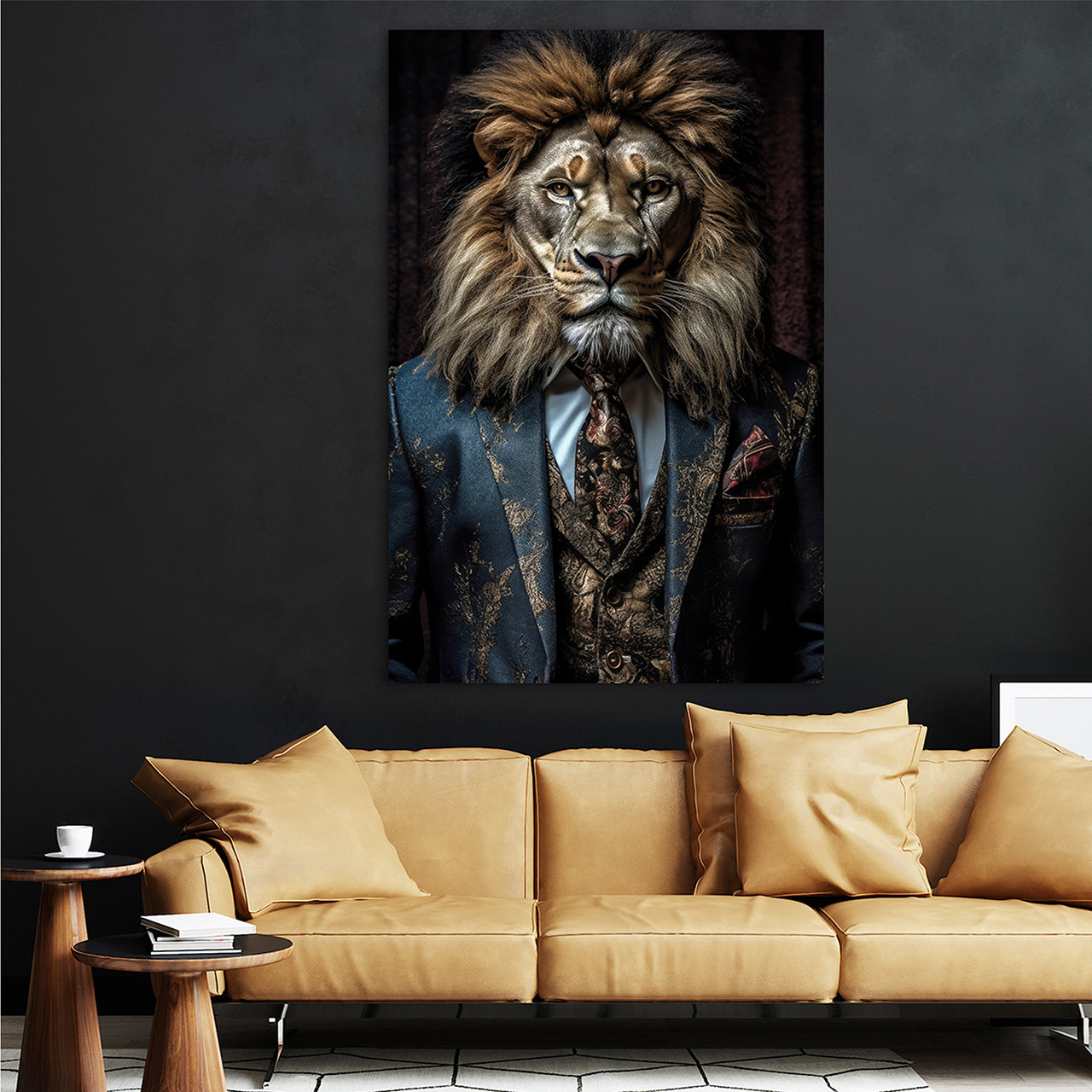 Canvas Print Stylish Lion
