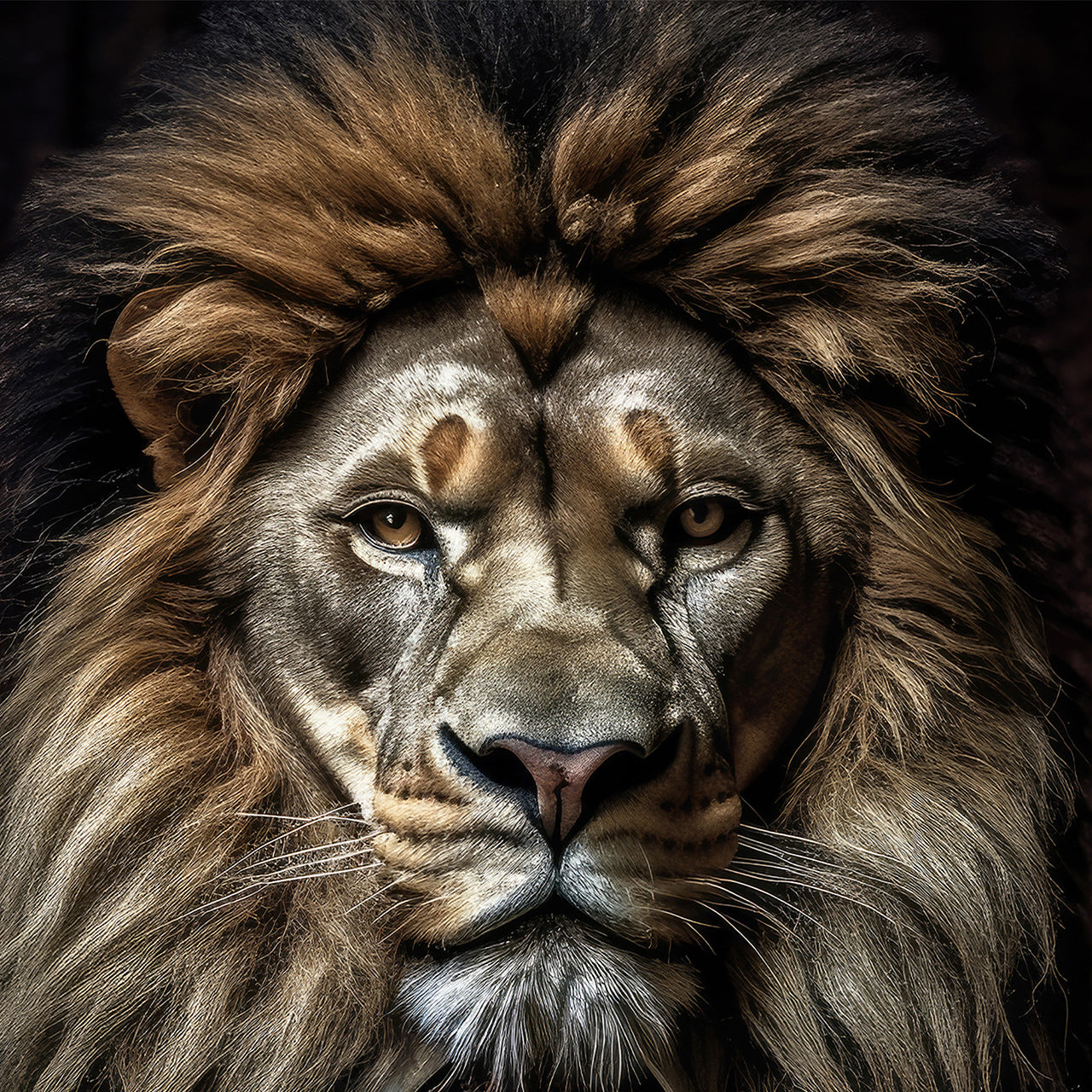 Canvas Print Stylish Lion