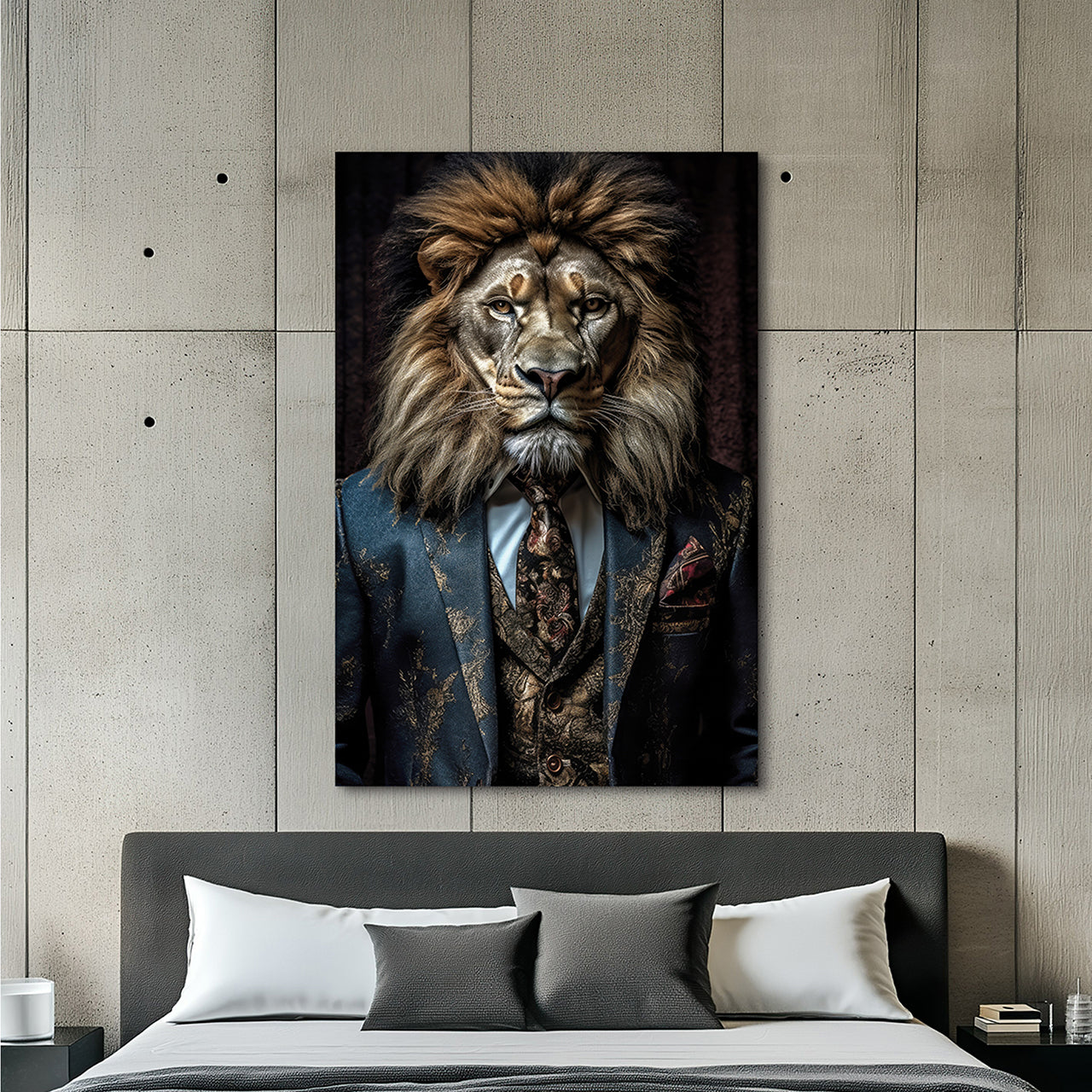 Canvas Print Stylish Lion