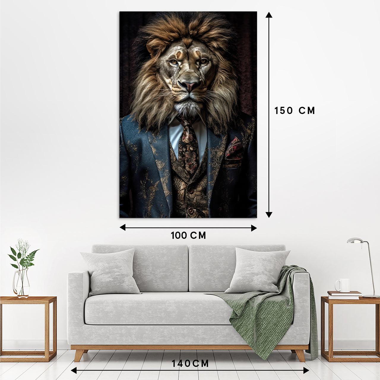 Canvas Print Stylish Lion
