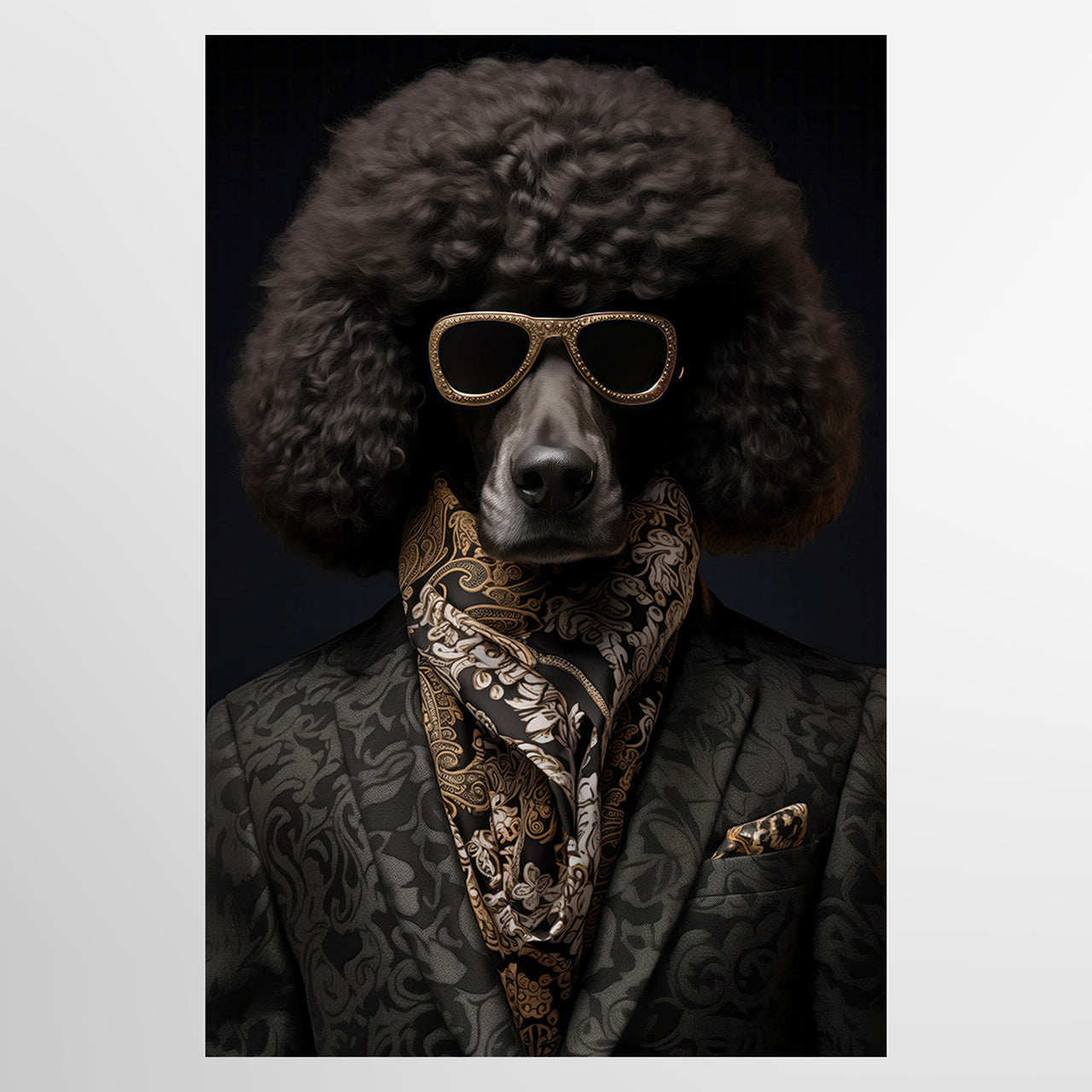 Canvas Print Stylish Pudel