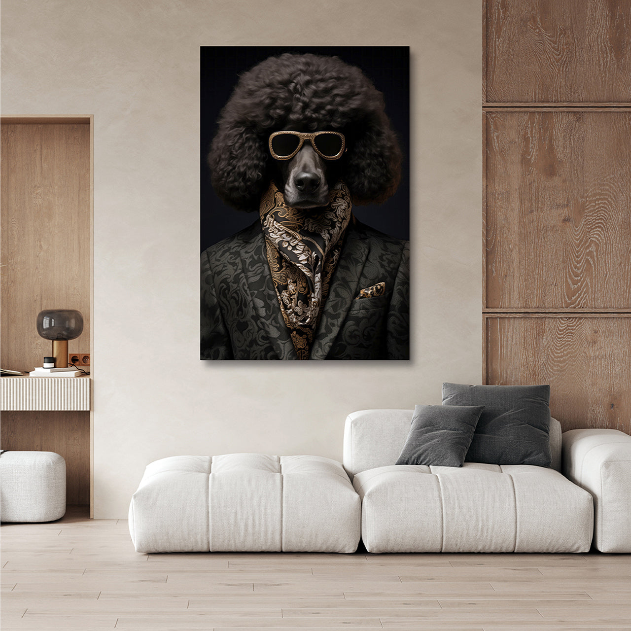 Canvas Print Stylish Pudel