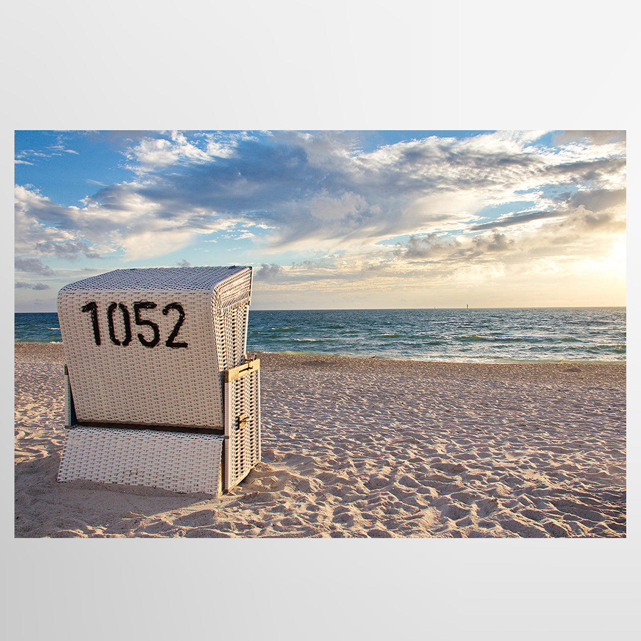 Canvas Print Strandkorb