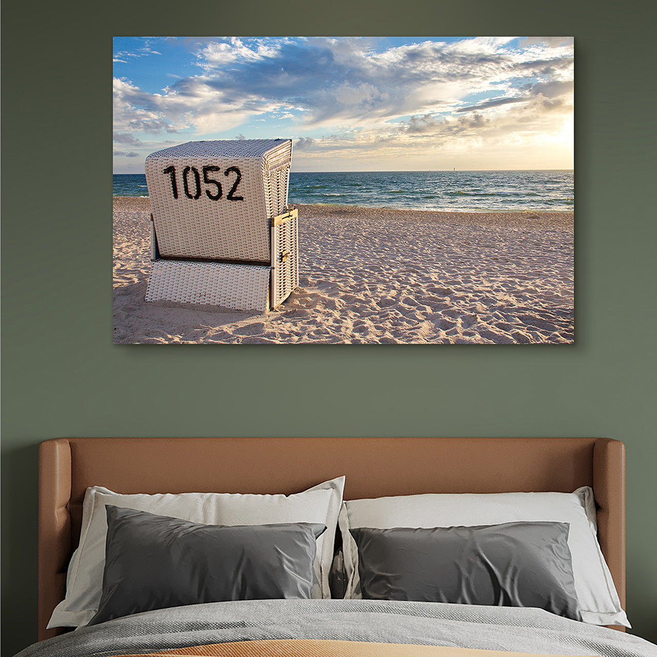 Canvas Print Strandkorb