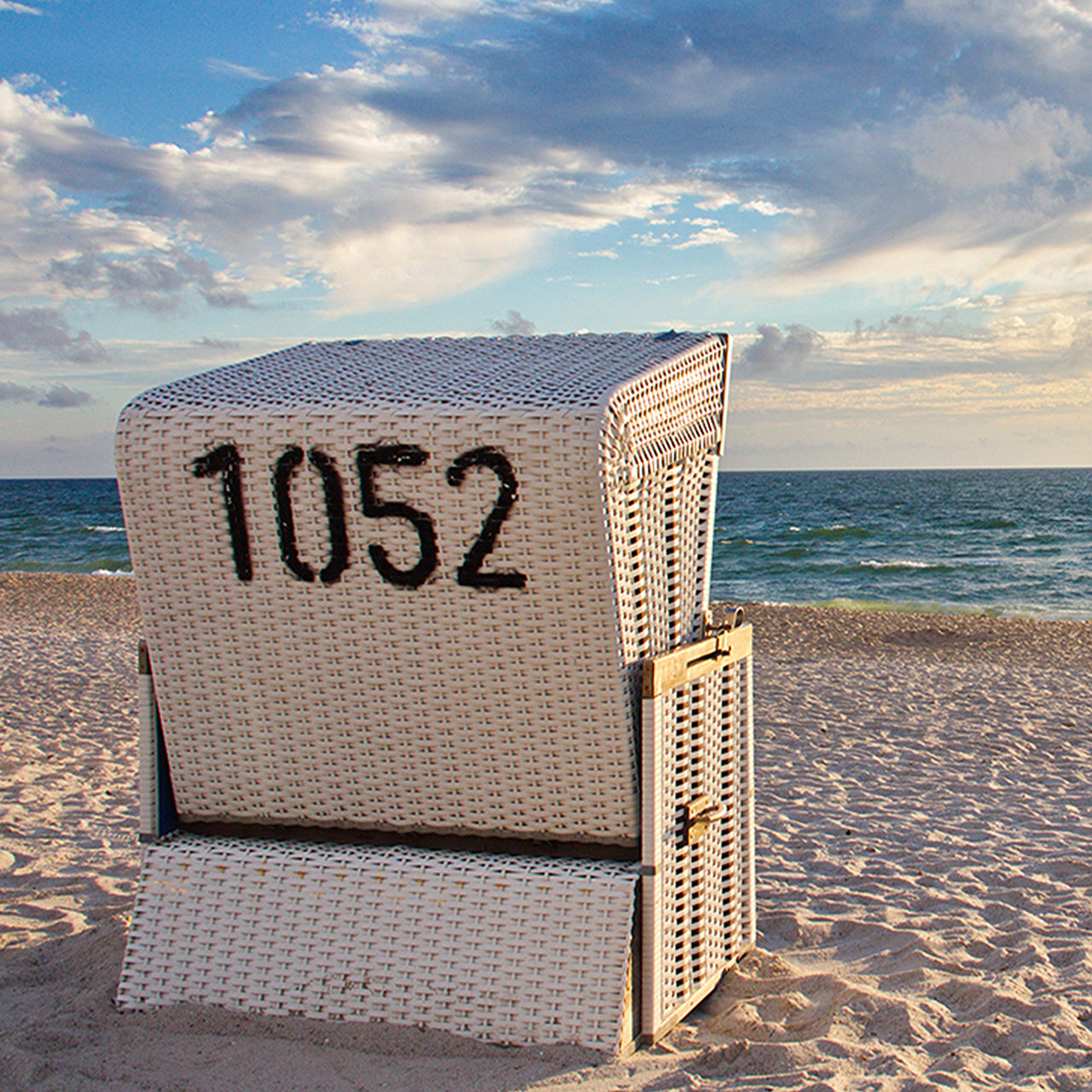 Canvas Print Strandkorb