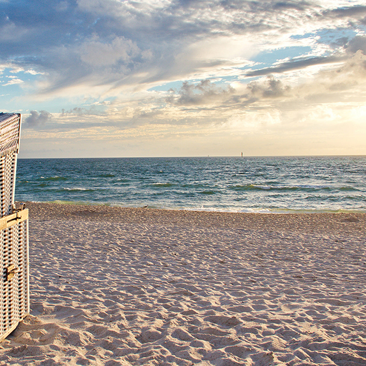 Canvas Print Strandkorb