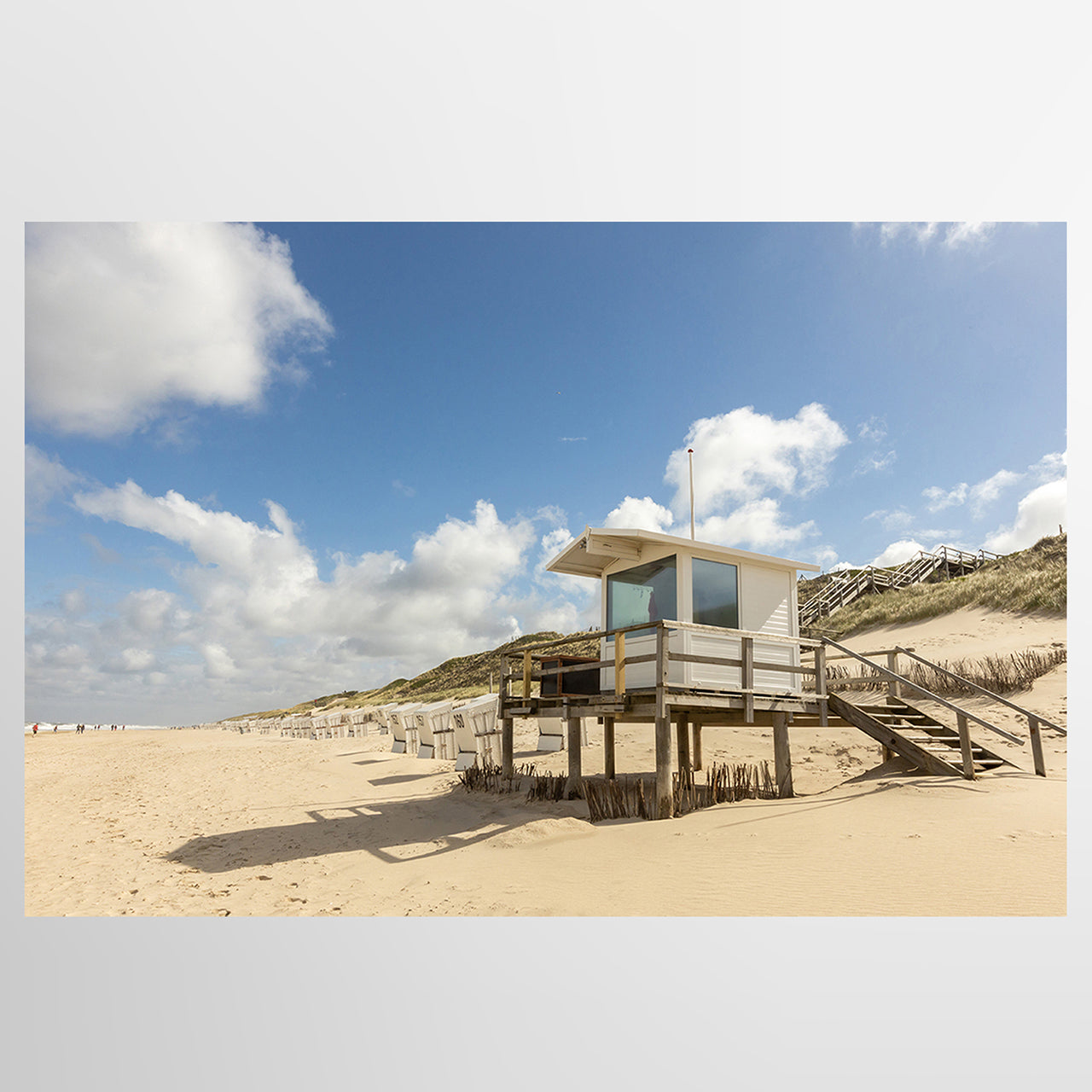 Canvas Print Strandhütte