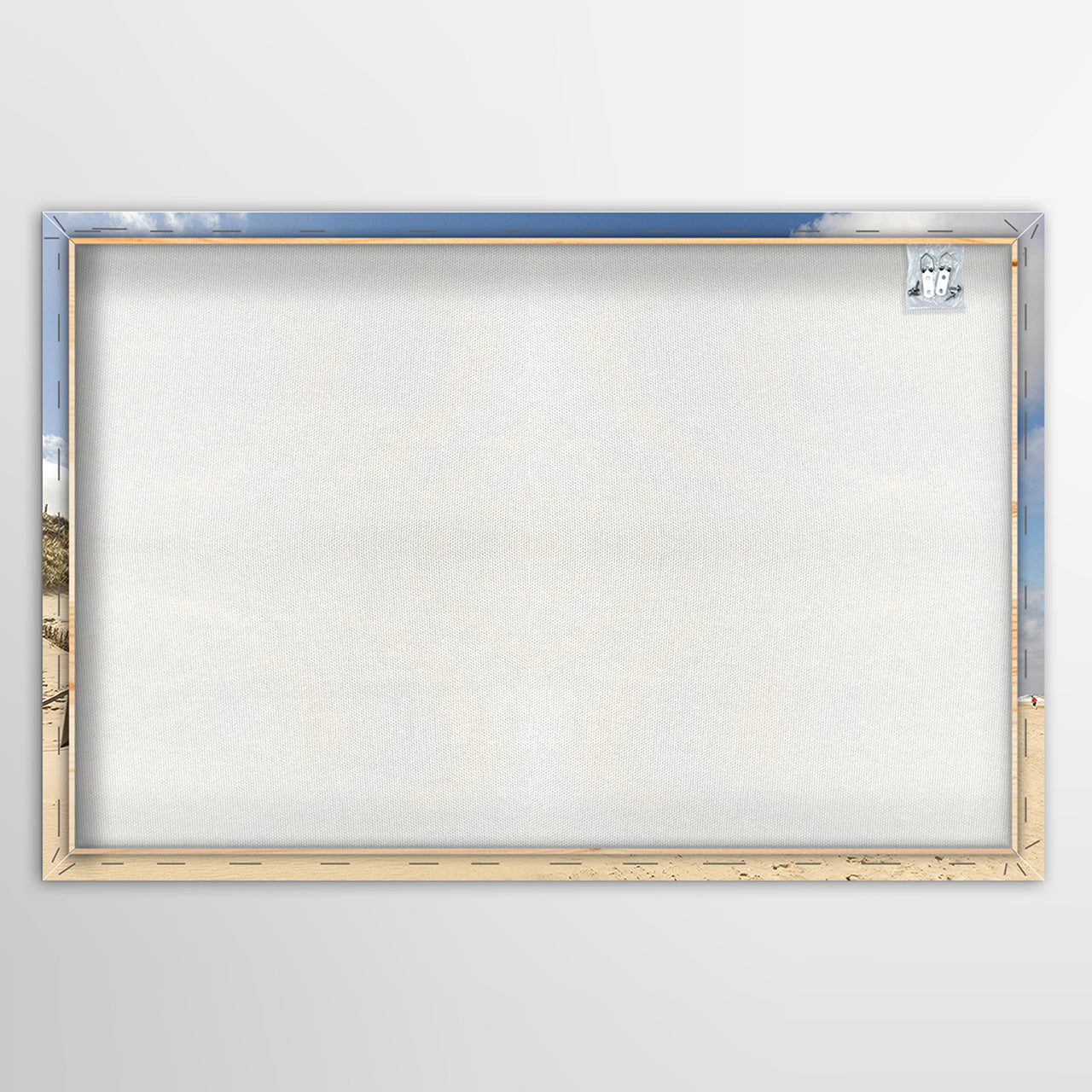 Canvas Print Strandhütte