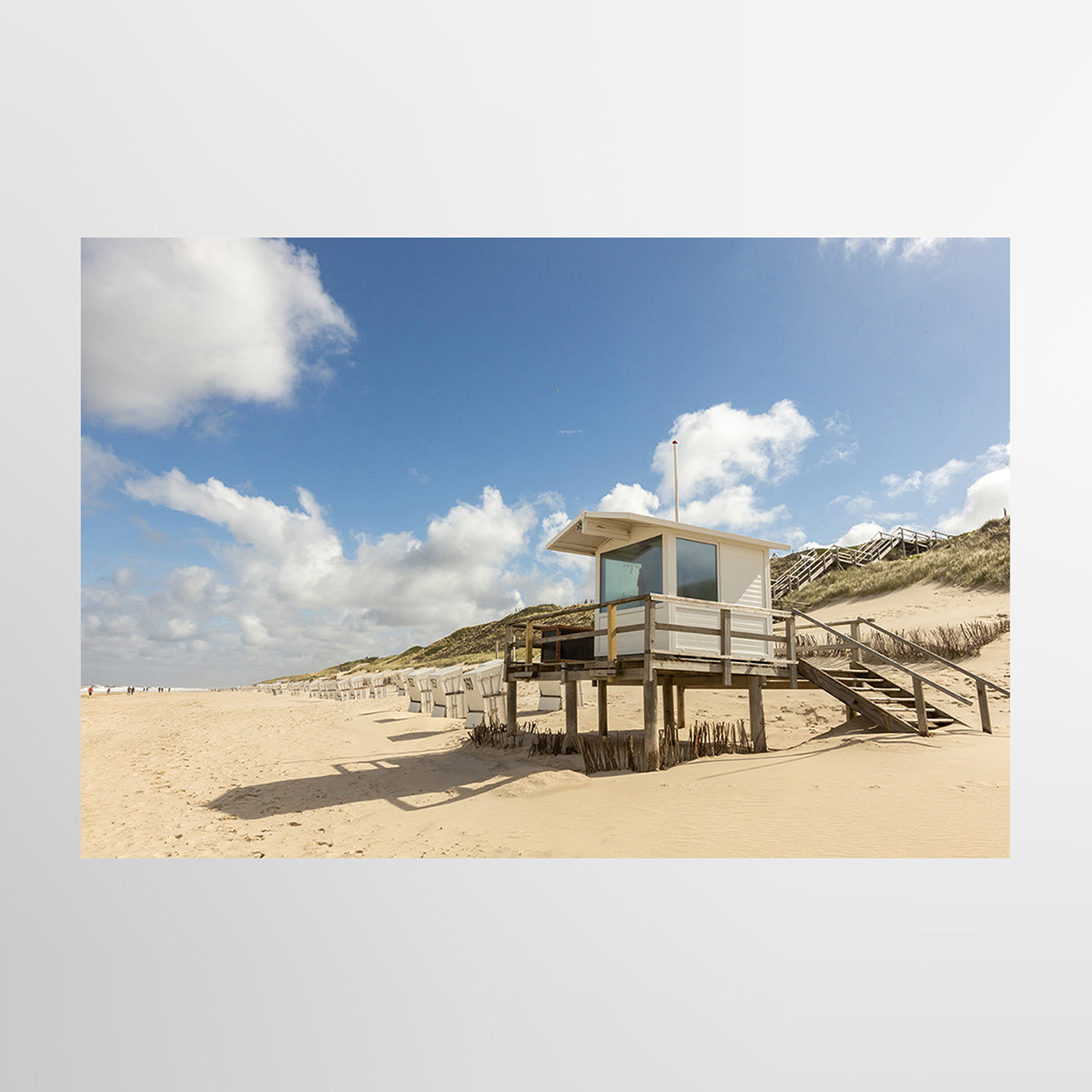 Canvas Print Strandhütte