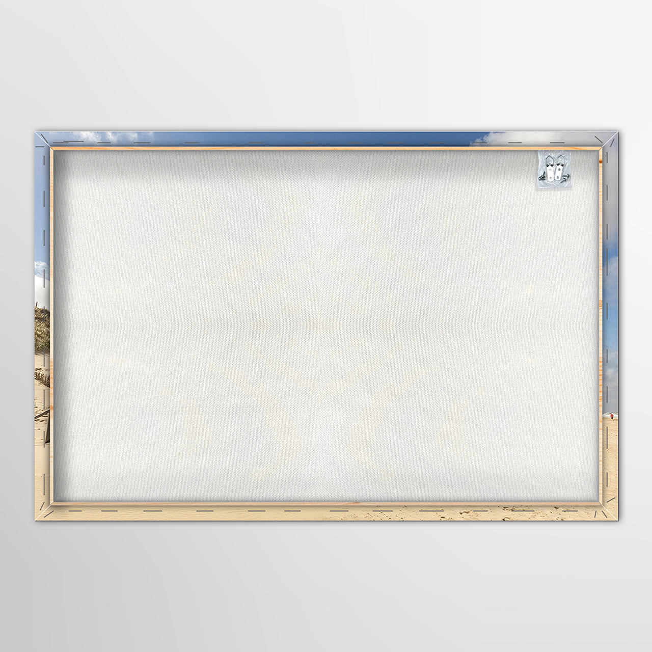 Canvas Print Strandhütte
