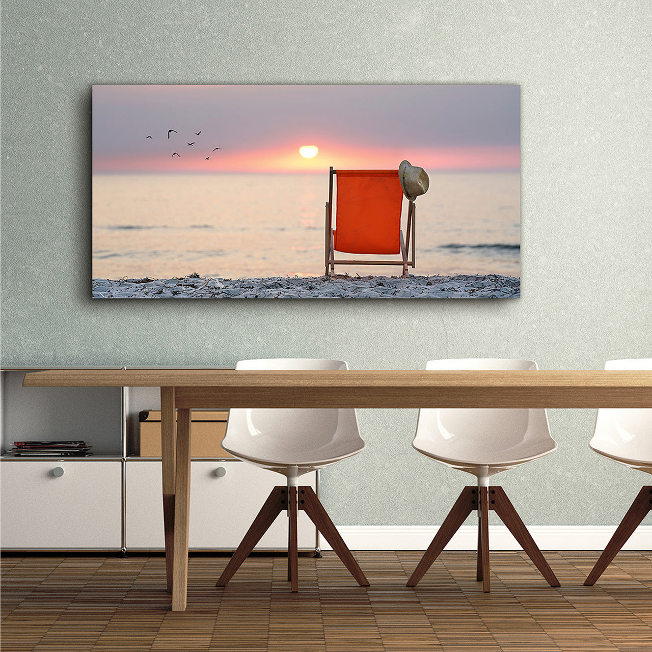 Canvas Print Sonnuntergang