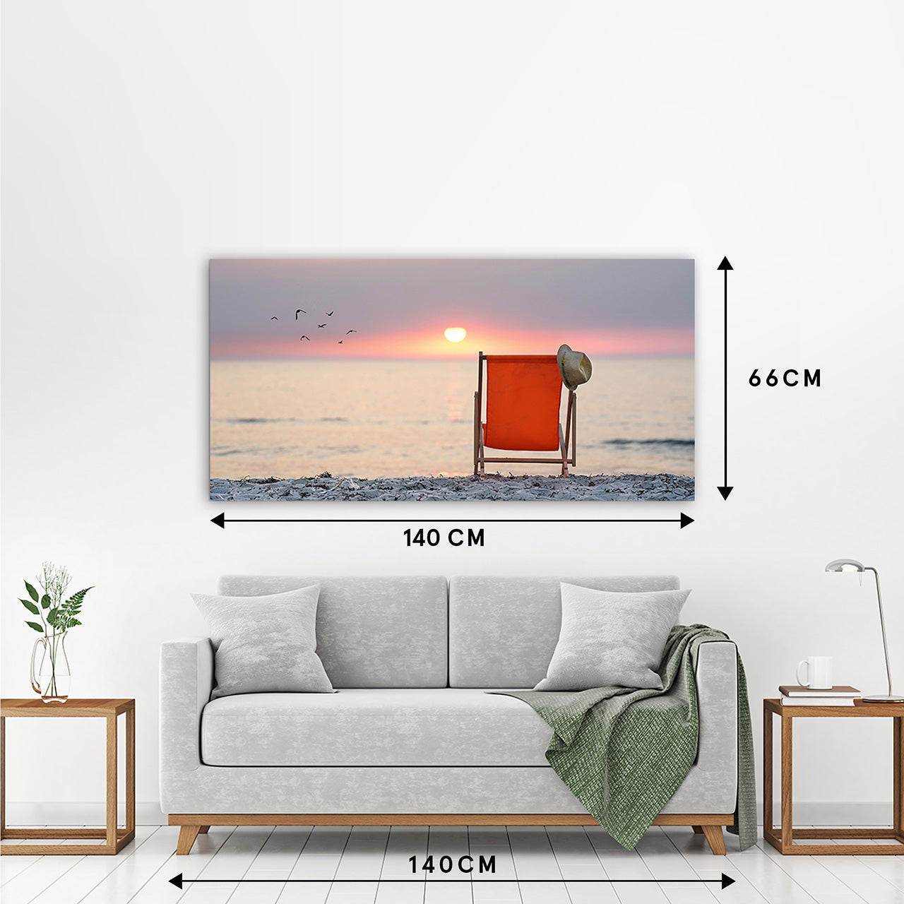 Canvas Print Sonnuntergang