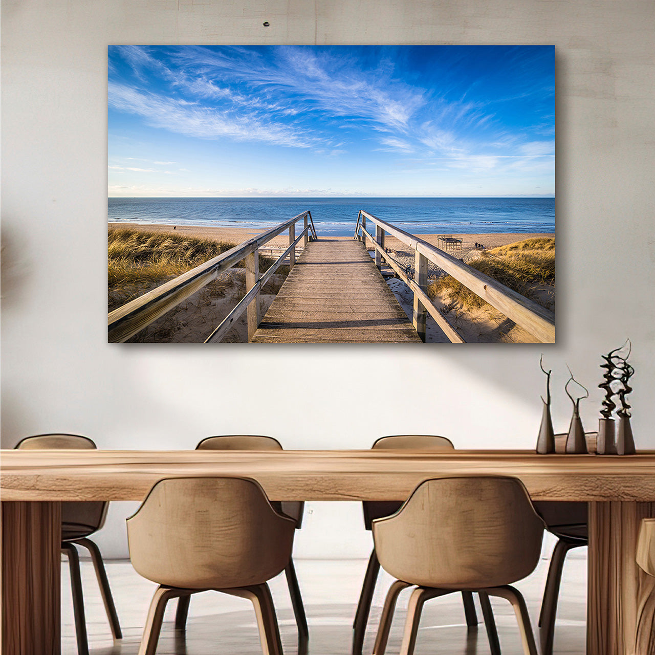 Canvas Print Weg zum Strand