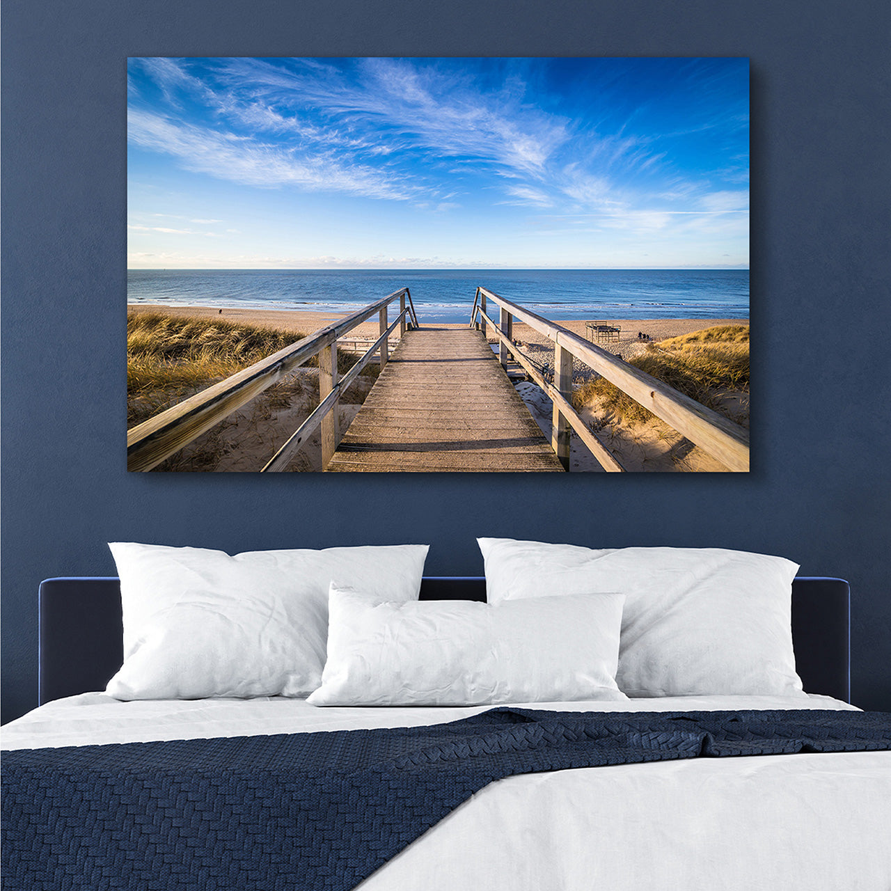 Canvas Print Weg zum Strand