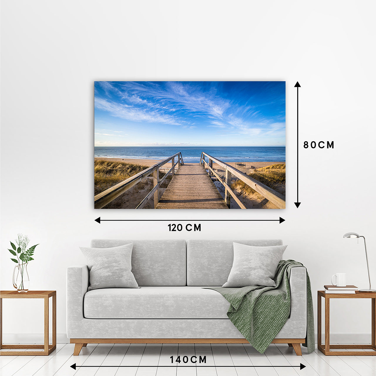 Canvas Print Weg zum Strand