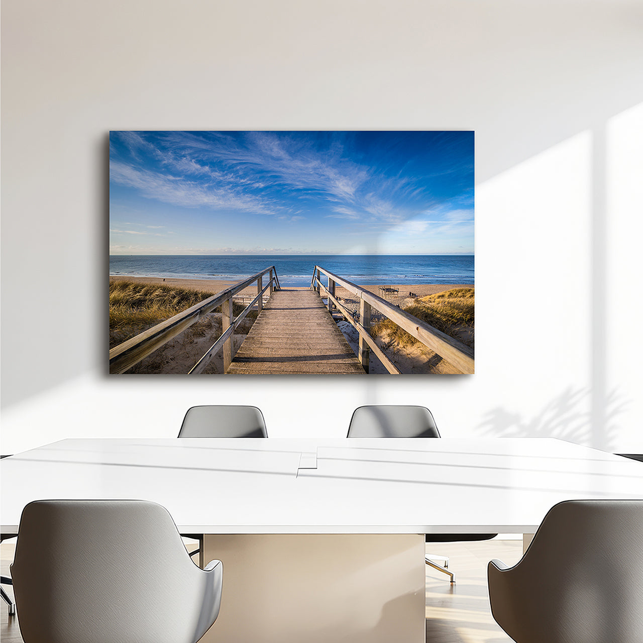 Canvas Print Weg zum Strand