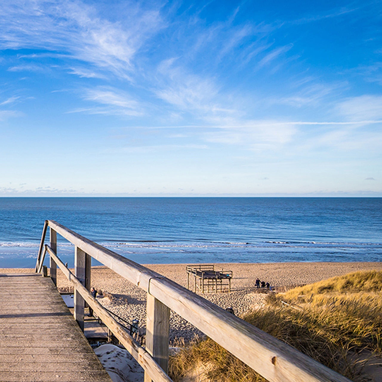 Canvas Print Weg zum Strand