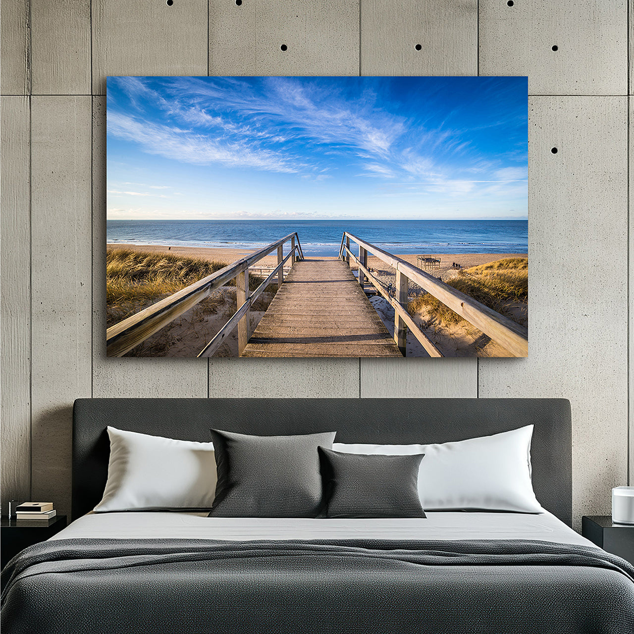 Canvas Print Weg zum Strand